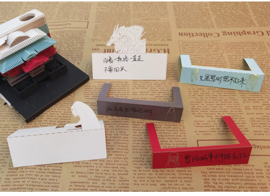 Omoshiroi Block 3D Notepad Mini Diy House Anime 3D Cube 160Sheets 3D Memo Pad Note Block Paper Art 3D Sticky Notes Friends Gift